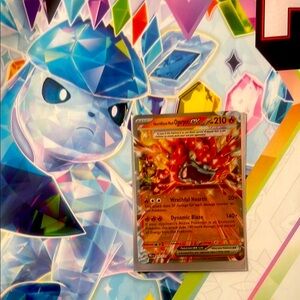 Prismatic Evolutions Hearthflame Mask Ogerpon EX Pokémon Card